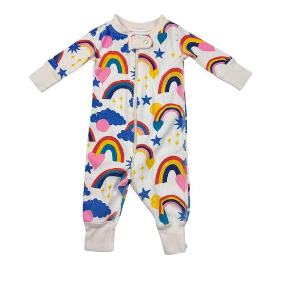 Hanna Andersson Other - Hanna Andersson Organic Rainbow Zip Sleeper Pajamas, 0/3m